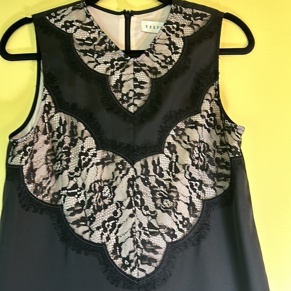 Keepsake Strange Desire Playsuit Romper,Black&Lace,Sleeveless-Zipper Closure-Sm - Picture 2 of 10